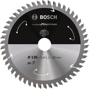BOSCH 136x20mm (50Z) Standard For Aluminium