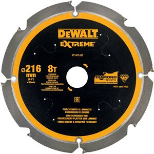 DeWALT kotouč 216x30mm na cementovláknité desky (8z)