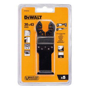 DeWALT DT20725 sada pilové listy (5 ks), rychlé řezy, dřevo 30x43 mm