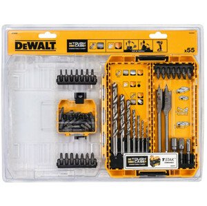 DeWALT 55dílná sada vrtáků a bitů (TougCase)