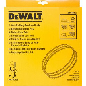 DeWALT DT8483 pilový pás, dřevo, vyřezávací, pro DW738/9 6 mm