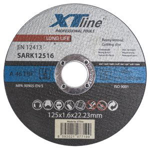 XTLINE Kotouč řezný na ocel | 125x1,6x22,2 mm