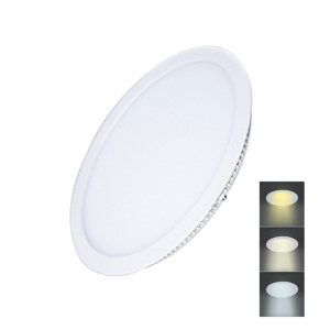 SOLIGHT WD142 LED mini panel CCT, podhledový, 18W, 1530lm, 3000K, 4000K, 6000K, kulatý