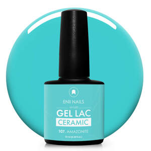 Gel lak Ceramic 107 Amazonite - gelový lak bez HEMA, 10 ml