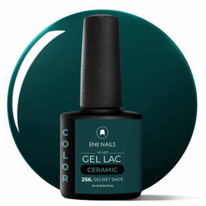 Gel lak Ceramic 256 Secret Sage - gelový lak bez HEMA, 10 ml