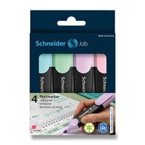 Schneider Job Pastel - zvýrazňovač - sada 4 barev