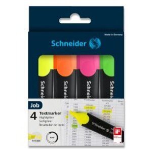 Schneider Job - zvýrazňovač - 4 barvy