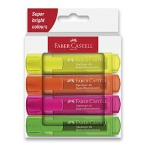 Faber-Castell Textliner 46 Neon - zvýrazňovač - sada 4 barev