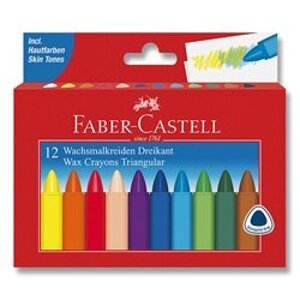 Faber-Castell Grip Wax - voskovky - 12 barev