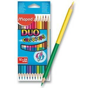Maped Duo - oboustranné pastelky - 12 ks (24 barev)