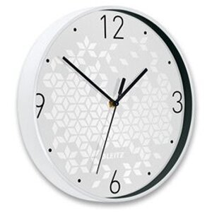Leitz Wow - nástěnné hodiny - bílé