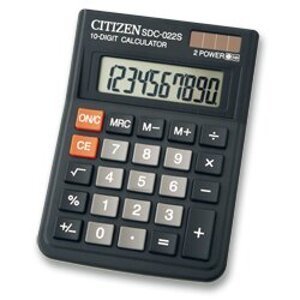 Citizen SDC-022SR - kancelářský kalkulátor