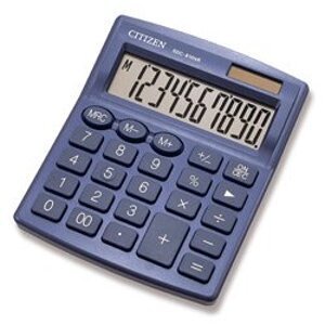 Citizen SDC-810NR - kancelářský kalkulátor - modrý
