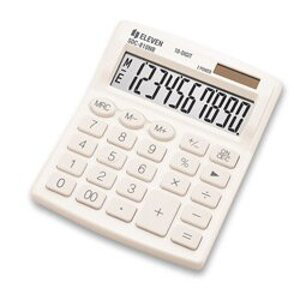 Eleven SDC-810NR - stolní kalkulátor - bílý