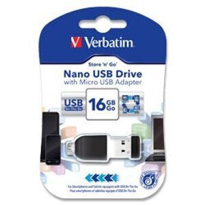 Verbatim OTG USB 2.0 - flash disk - 16 GB