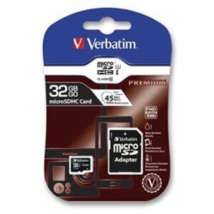 Verbatim micro SDHC - paměťová karta - micro SDHC 32 GB + adaptér