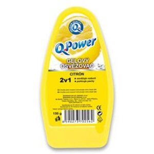 Q Power Gel - osvěžovač vzduchu - Citron, 150 g