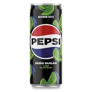 Pepsi Zero Sugar Lime - kolový nápoj - plech, 0,33 l