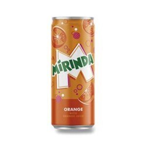 Mirinda - pomerančový nápoj - plech 0,33 l