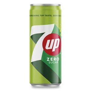 7 Up Zero Sugar - citronový nápoj - plech 0,33 l
