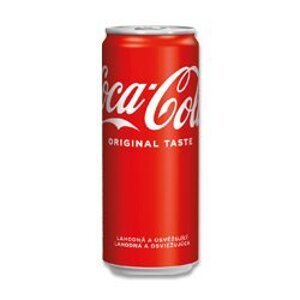 Coca-Cola - kolový nápoj - plech 0,33 l