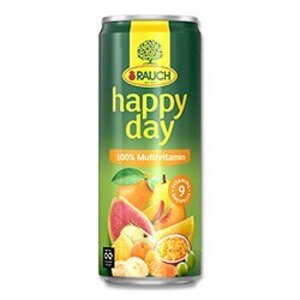 Rauch Happy Day - Multivitamin 100%, plech, 0,33 l