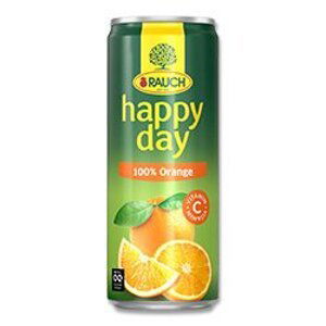 Rauch Happy Day - Pomeranč 100%, plech, 0,33 l