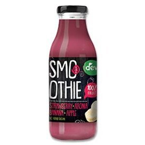 Deva - ovocné smoothie - jahoda, arónie, banán, jablko, 300 ml