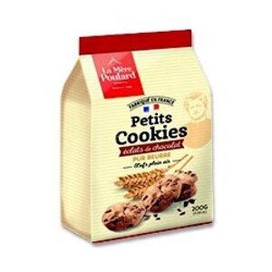 La Mere Poulard Cookies - čokoládové sušenky - s kousky čokolády, 200 g