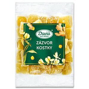 Diana - sušený zázvor kostky, 100 g