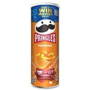 Pringles - slané snacky - Paprika, 165 g