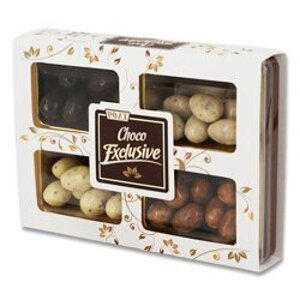 Choco exclusive - mandle v  čokoládě - mix druhů, 200 g