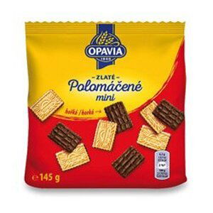 Opavia Zlaté - polomáčené sušenky - mini, hořké, 145 g