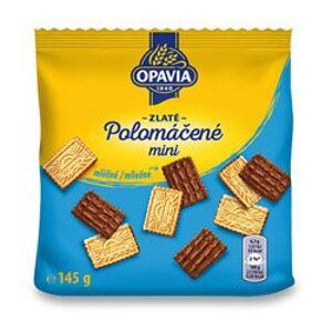 Opavia Zlaté - polomáčené sušenky - mini, mléčné, 145 g