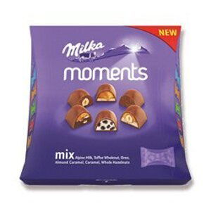 Milka Moments Mini - čokoládové pralinky - mix příchutí, 169 g