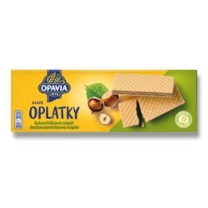 Opavia Zlaté Oplatky - lískooříškové, 146 g