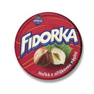 Opavia Fidorka - hořká s oříšky, 30 g