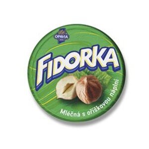 Opavia Fidorka - mléčná s oříšky, 30 g