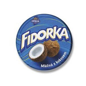 Opavia Fidorka - mléčná s kokosem, 30 g