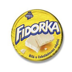 Opavia Fidorka - bílá s čokoládou, 30 g