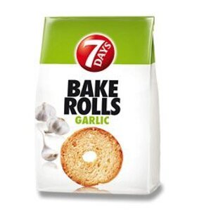 7 Days Bake Rolls - slané krekry - česnek, 80 g