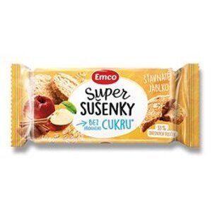 Emco Super Sušenky Bez Cukru - ovesné sušenky - šťavnaté jablko, 60 g