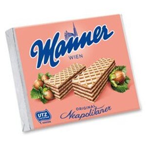 Manner - křupavé oplatky - lískooříškové, 75 g