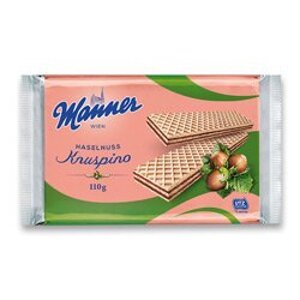 Manner Kruspino Haselnuss - oplatky s náplní -  110 g