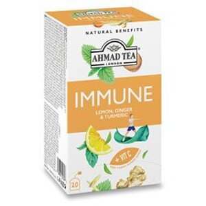 Ahmad Tea Immune - bylinný čaj - citron, zázvor a kurkuma