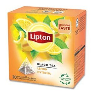 Lipton - černý čaj -  citron pyramida