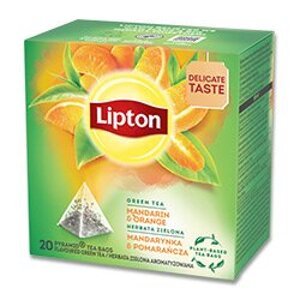 Lipton Mandarin  - zelený čaj - mandarinka a pomeranč pyramida