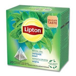 Lipton Intense  - zelený čaj - máta pyramida