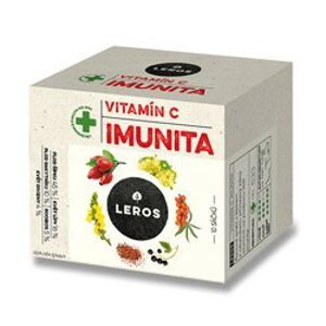 Leros Imunita vitamín C - bylinný čaj - šípek & rakytník