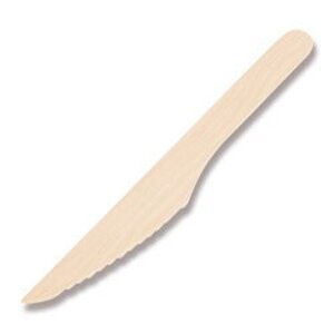 Jednorázové dřevěné příbory - nůž, 100 ks
